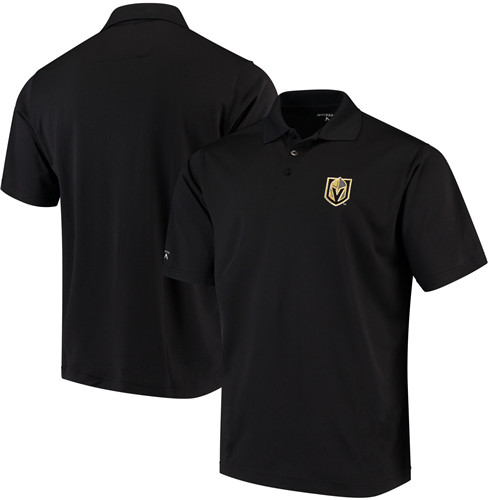 Vegas Golden Knights Antigua Pique Xtra-Lite Polo - Black