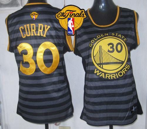 Warriors #30 Stephen Curry Black Grey The Finals Patch Women's Groove Stitched NBA Jersey Warriors #30 Stephen Curry Black Grey The Finals Patch Women's Groove Stitched NBA Jersey