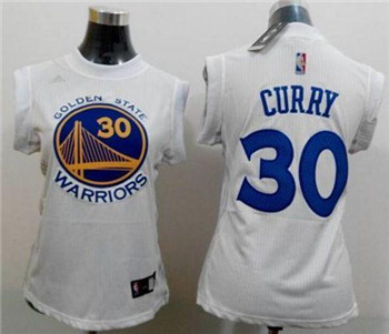 Warriors #30 Stephen Curry White Fashion Women's Stitched NBA Jersey$44.0