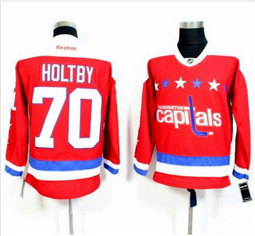 Washington Capitals #70 Braden Holtby Red Alternate Stitched NHL Jersey