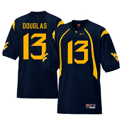 West Virginia Mountaineers 13 Rasul Douglas Navy College Football Jersey