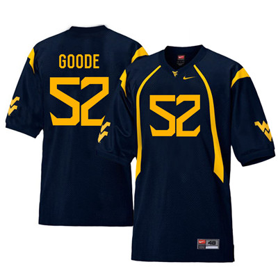 West Virginia Mountaineers 52 Najee Goode Navy College Football Jersey