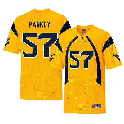 West Virginia Mountaineers 57 Adam Pankey Gold College Football Jersey West Virginia Mountaineers 57 Adam Pankey Gold College Football Jersey