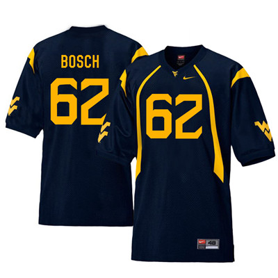 West Virginia Mountaineers 62 Kyle Bosch Navy College Football Jersey West Virginia Mountaineers 62 Kyle Bosch Navy College Football Jersey