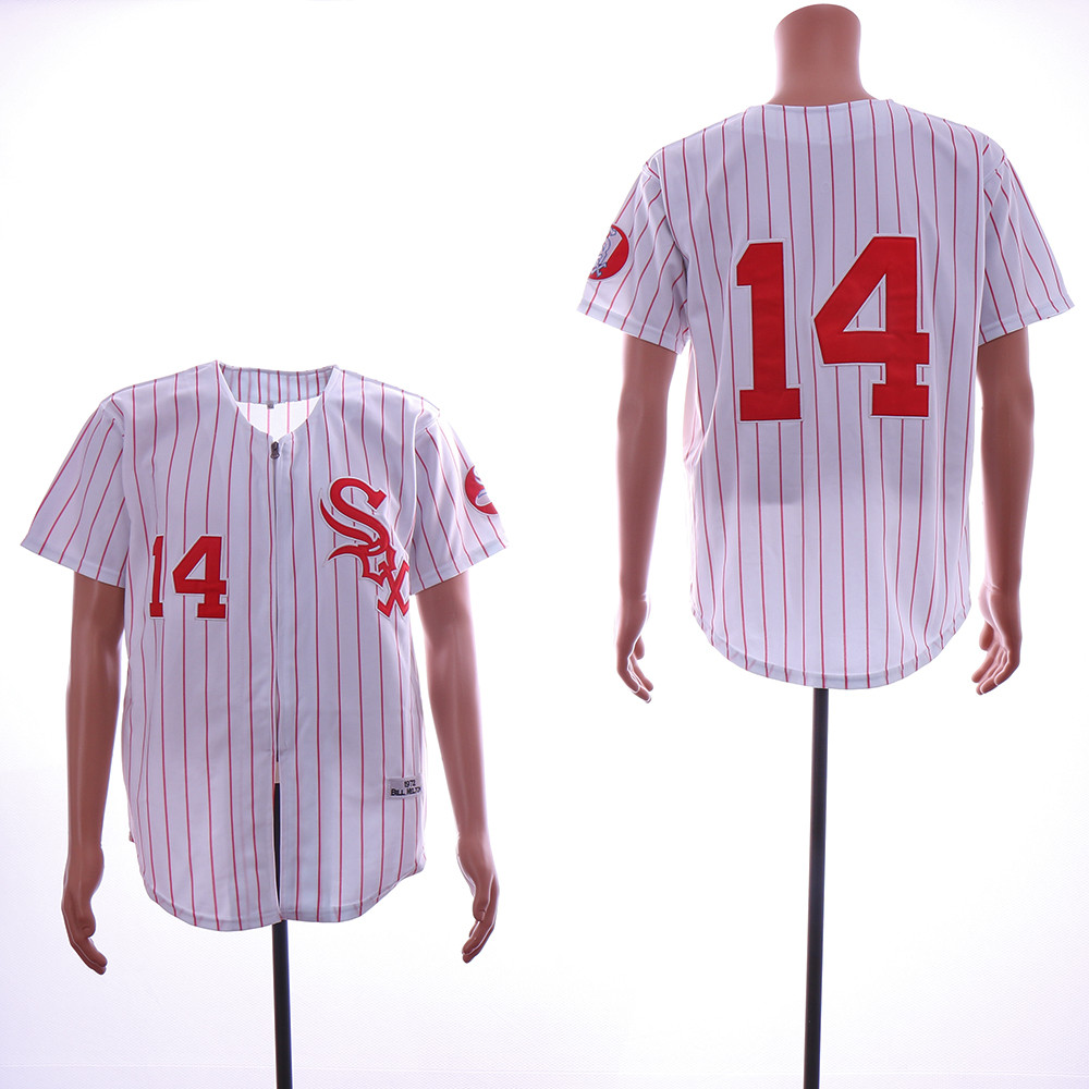 White Sox #14 Bill Melton White 1972 Throwback Jersey
