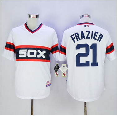 White Sox #21 Todd Frazier White Alternate Home Cool Base Stitched MLB Jersey