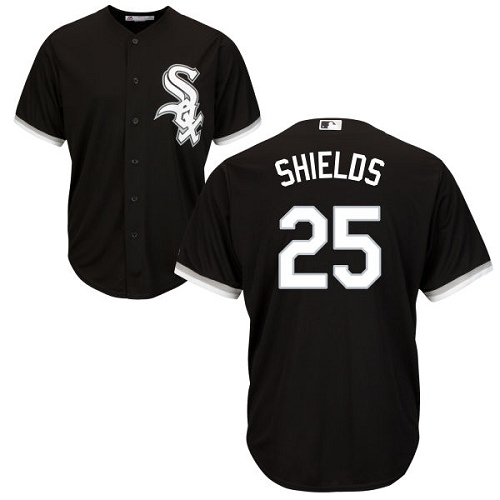 White Sox #25 James Shields Black Alternate Cool Base Stitched Youth MLB Jersey
