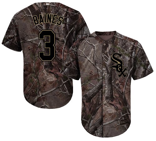 White Sox #3 Harold Baines Camo Realtree Collection Cool Base Stitched Baseball Jersey White Sox #3 Harold Baines Camo Realtree Collection Cool Base Stitched Baseball Jersey