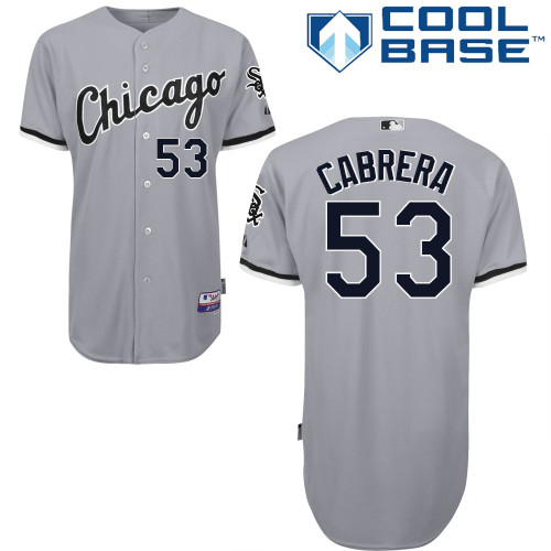 White Sox #53 Melky Cabrera Grey Road Cool Base Stitched Youth MLB Jersey White Sox #53 Melky Cabrera Grey Road Cool Base Stitched Youth MLB Jersey