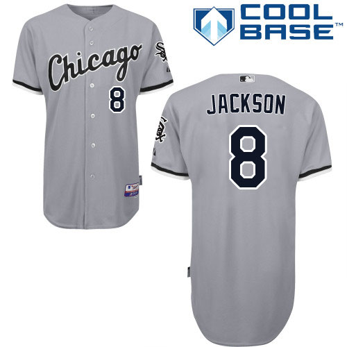 White Sox #8 Bo Jackson Grey Road Cool Base Stitched Youth MLB Jersey