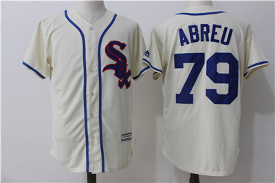 White Sox 79 Jose Abreu Cream Cool Base Jersey White Sox 79 Jose Abreu Cream Cool Base Jersey