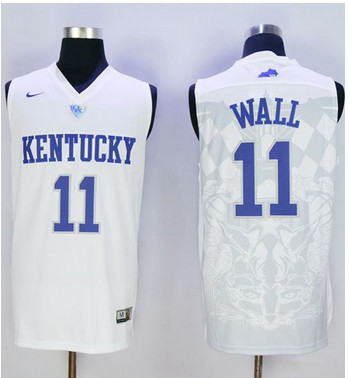 Wildcats #11 John Wall White Basketball Stitched NCAA Jersey