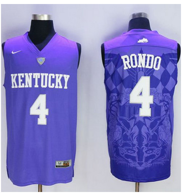 Wildcats #4 Rajon Rondo Blue Basketball Stitched NCAA Jersey