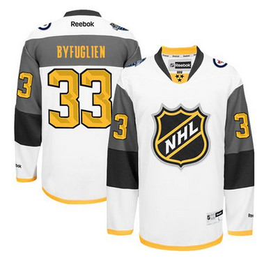 Winnipeg Jets #33 Dustin Byfuglien White 2016 All Star Stitched NHL Jersey