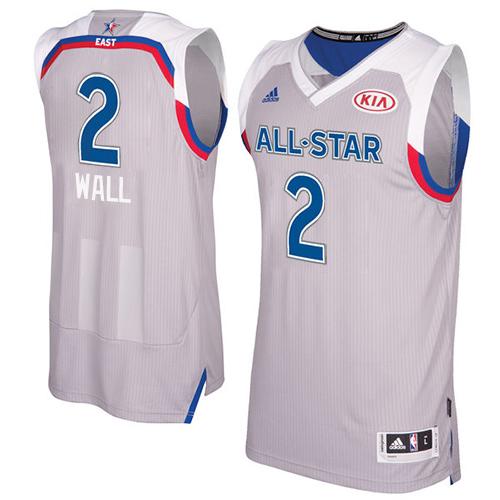 Wizards #2 John Wall Gray 2017 All Star Stitched NBA Jersey Wizards #2 John Wall Gray 2017 All Star Stitched NBA Jersey