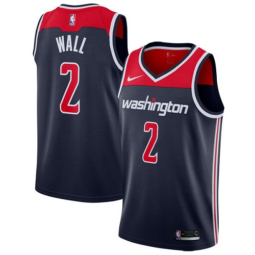 Wizards #2 John Wall Navy Blue Women's Basketball Swingman Statement Edition Jersey
