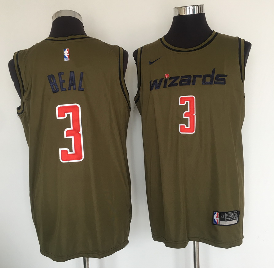 Wizards #3 Bradley Beal Olive Nike Swingman Jersey