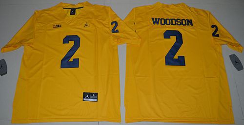Wolverines #2 Charles Woodson Gold Jordan Brand Limited Stitched NCAA Jersey Wolverines #2 Charles Woodson Gold Jordan Brand Limited Stitched NCAA Jersey