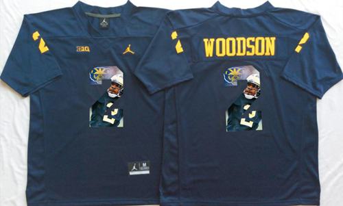 Wolverines #2 Charles Woodson Navy Blue Player Fashion Stitched NCAA Jersey Wolverines #2 Charles Woodson Navy Blue Player Fashion Stitched NCAA Jersey