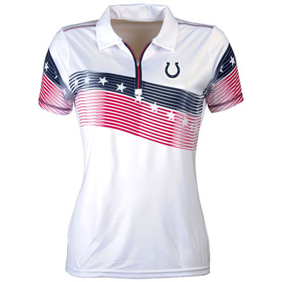 Women's Antigua Indianapolis Colts White Patriot Polo Women's Antigua Indianapolis Colts White Patriot Polo