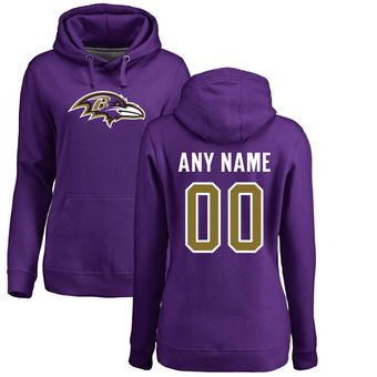 Women's Baltimore Ravens Pro Line Purple Any Name & Number Logo Personalized Pullover Hoodie. Women's Baltimore Ravens Pro Line Purple Any Name & Number Logo Personalized Pullover Hoodie.