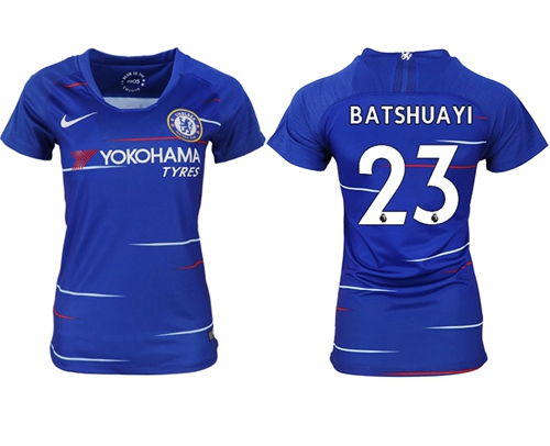 Women's Chelsea #23 Batshuayi Home Soccer Club Jersey Women's Chelsea #23 Batshuayi Home Soccer Club Jersey