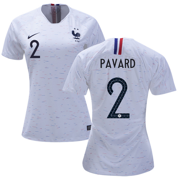 Women's France #2 Pavard Away Soccer Country Jersey Women's France #2 Pavard Away Soccer Country Jersey