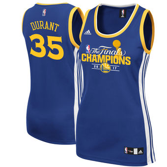 Women's Golden State Warriors Kevin Durant adidas Royal 2017 NBA Finals Champions Jersey Women's Golden State Warriors Kevin Durant adidas Royal 2017 NBA Finals Champions Jersey