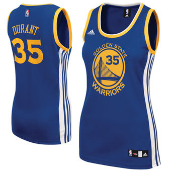 Women's Golden State Warriors Kevin Durant adidas Royal Road Replica Jersey Women's Golden State Warriors Kevin Durant adidas Royal Road Replica Jersey