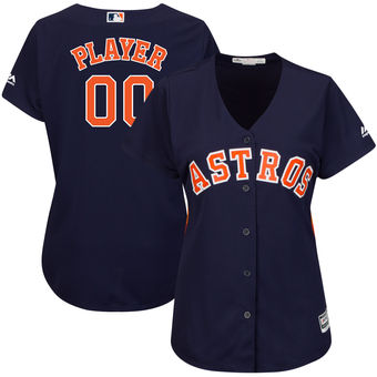 Women's Houston Astros Majestic Navy Cool Base Alternate Jersey