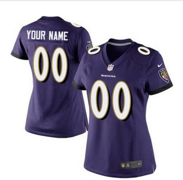 Women's Nike Baltimore Ravens Customized Elite Purple Team Color NFL Jersey Women's Nike Baltimore Ravens Customized Elite Purple Team Color NFL Jersey