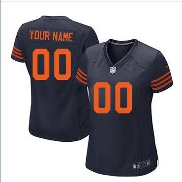 Women's Nike Chicago Bears Customized Elite Blue 1940s Throwback Alternate NFL Jersey