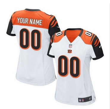 Women's Nike Cincinnati Bengals Customized Limited White NFL Jersey Women's Nike Cincinnati Bengals Customized Limited White NFL Jersey