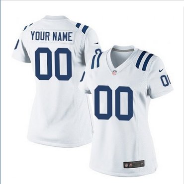 Women's Nike Indianapolis Colts Customized Limited White NFL Jersey Women's Nike Indianapolis Colts Customized Limited White NFL Jersey