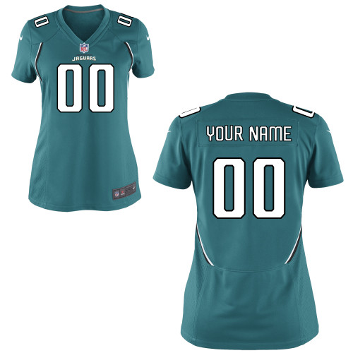 Women's Nike Jacksonville Jaguars Customized Game Team Color Jersey Women's Nike Jacksonville Jaguars Customized Game Team Color Jersey