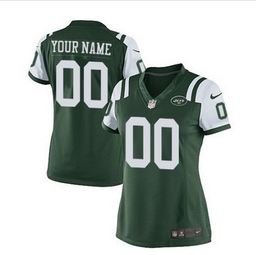 Women's Nike New York Jets Customized Elite Green Team Color NFL Jersey