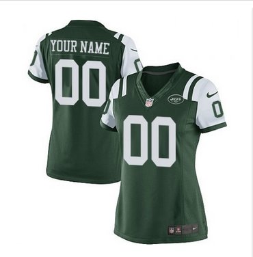 Women's Nike New York Jets Customized Limited Green Team Color NFL Jersey