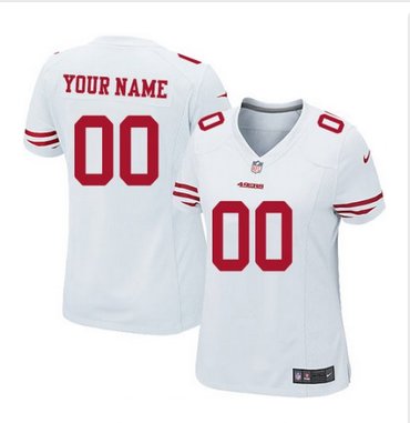 Women's Nike San Francisco 49ers Customized Elite White NFL Jersey