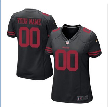 Women's Nike San Francisco 49ers Customized Limited Black NFL Jersey