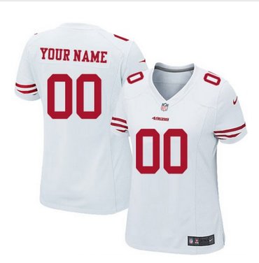 Women's Nike San Francisco 49ers Customized Limited White NFL Jersey