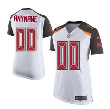 Women's Nike Tampa Bay Buccaneers Customized Elite White NFL Jersey Women's Nike Tampa Bay Buccaneers Customized Elite White NFL Jersey