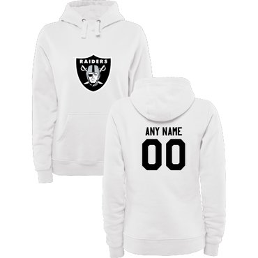 Women's Oakland Raiders Design Your Own Pullover Hoodie Women's Oakland Raiders Design Your Own Pullover Hoodie