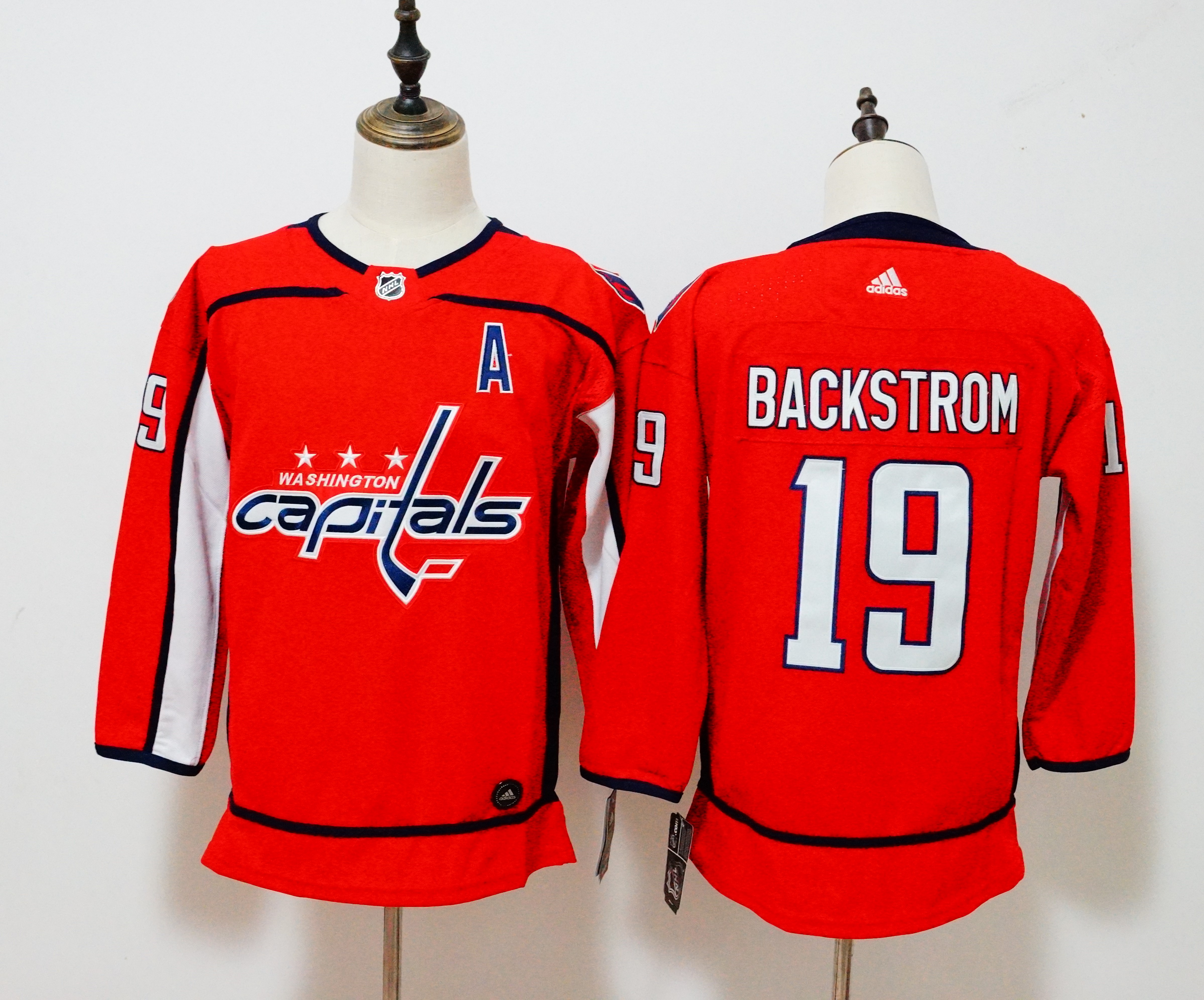 Women Adidas Capitals #19 Evgeny Kuznetsov Black Authentic Team Logo Fashion Stitched NHL Jersey (3)