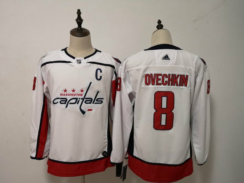Women Adidas Capitals #8 Evgeny Kuznetsov Black Authentic Team Logo Fashion Stitched NHL Jersey