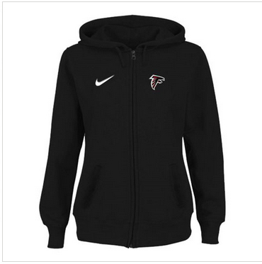 Women Atlanta Falcons Stadium Rally Full Zip Hoodie Black