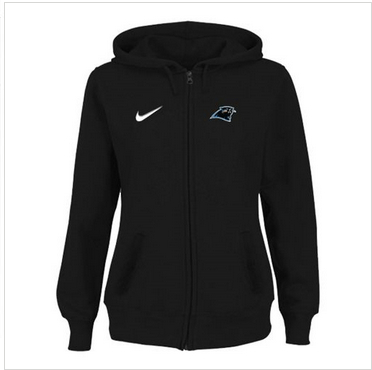 Women Carolina Panthers Stadium Rally Full Zip Hoodie Black