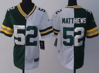 Women NEW Green Bay Packers  Green White Split NFL Jerseys