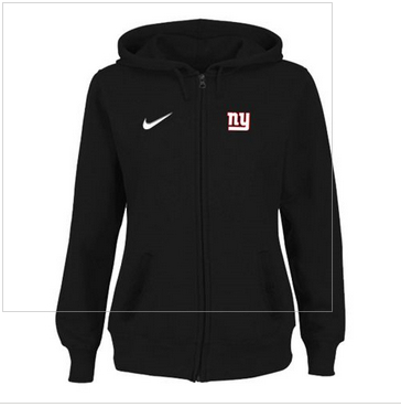 Women New York Giants Stadium Rally Full Zip Hoodie Black