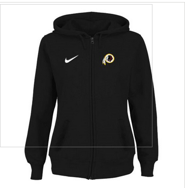 Women Washington Redskins Stadium Rally Full Zip Hoodie Black