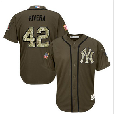 Yankees #42 Mariano Rivera Green Salute to Service Stitched MLB Jersey Yankees #42 Mariano Rivera Green Salute to Service Stitched MLB Jersey